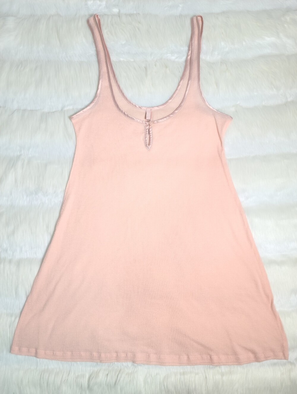 SKIMS Sheer Rib Mini Slip Dress Villa Women XL NEW